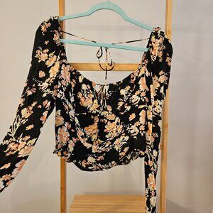 Long Sleeve Floral Top
